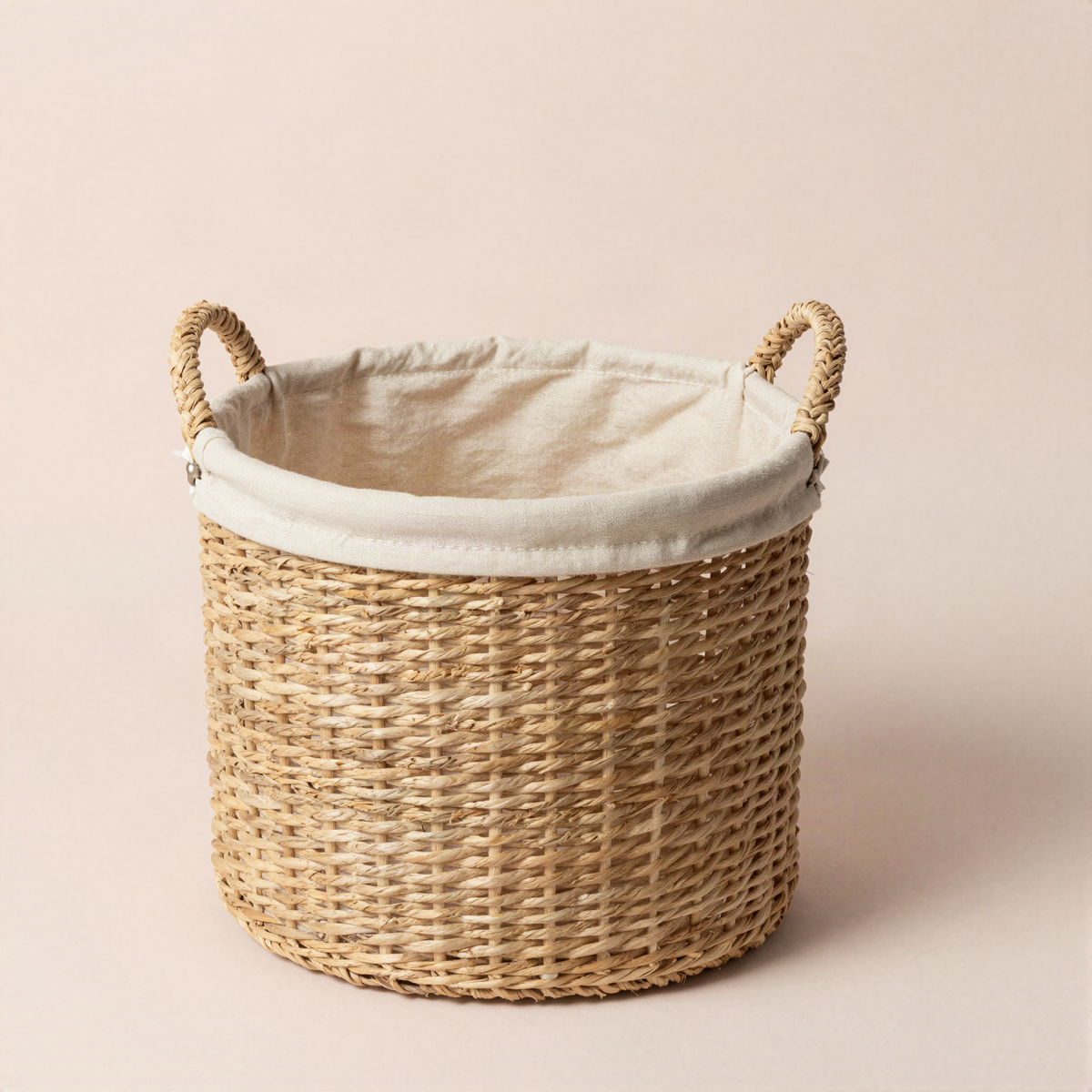 Woven Seagrass Laundry Basket