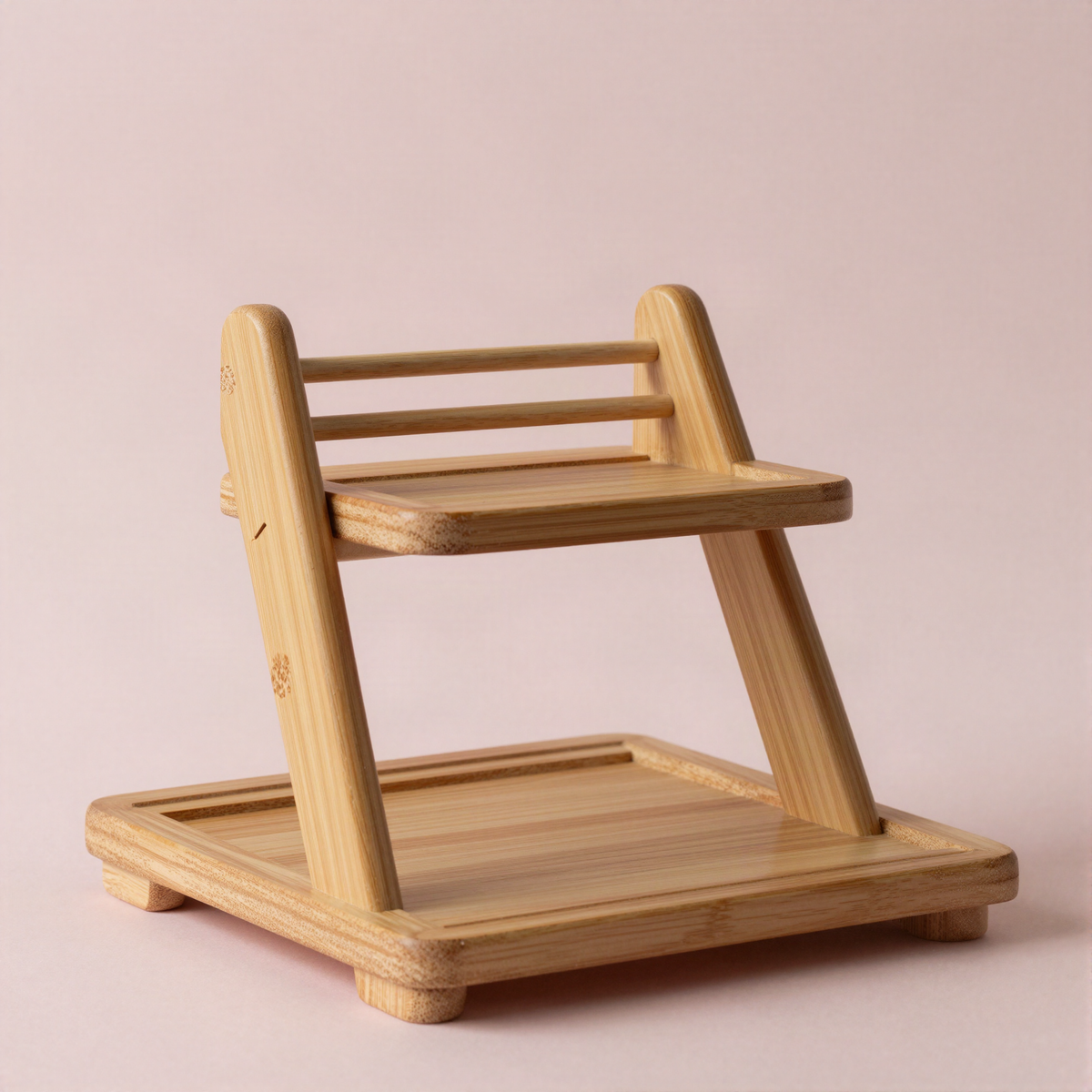 Two Tier Wooden Spice Rack