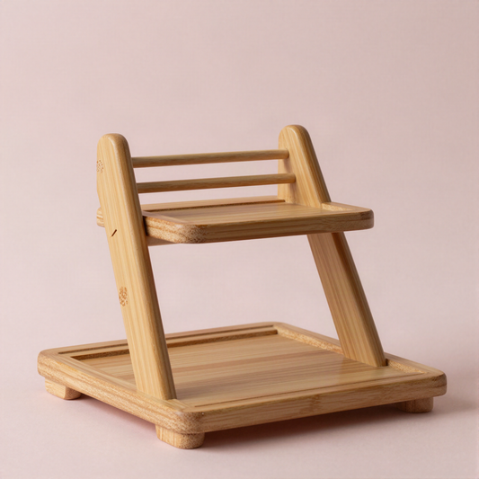 Two Tier Wooden Spice Rack