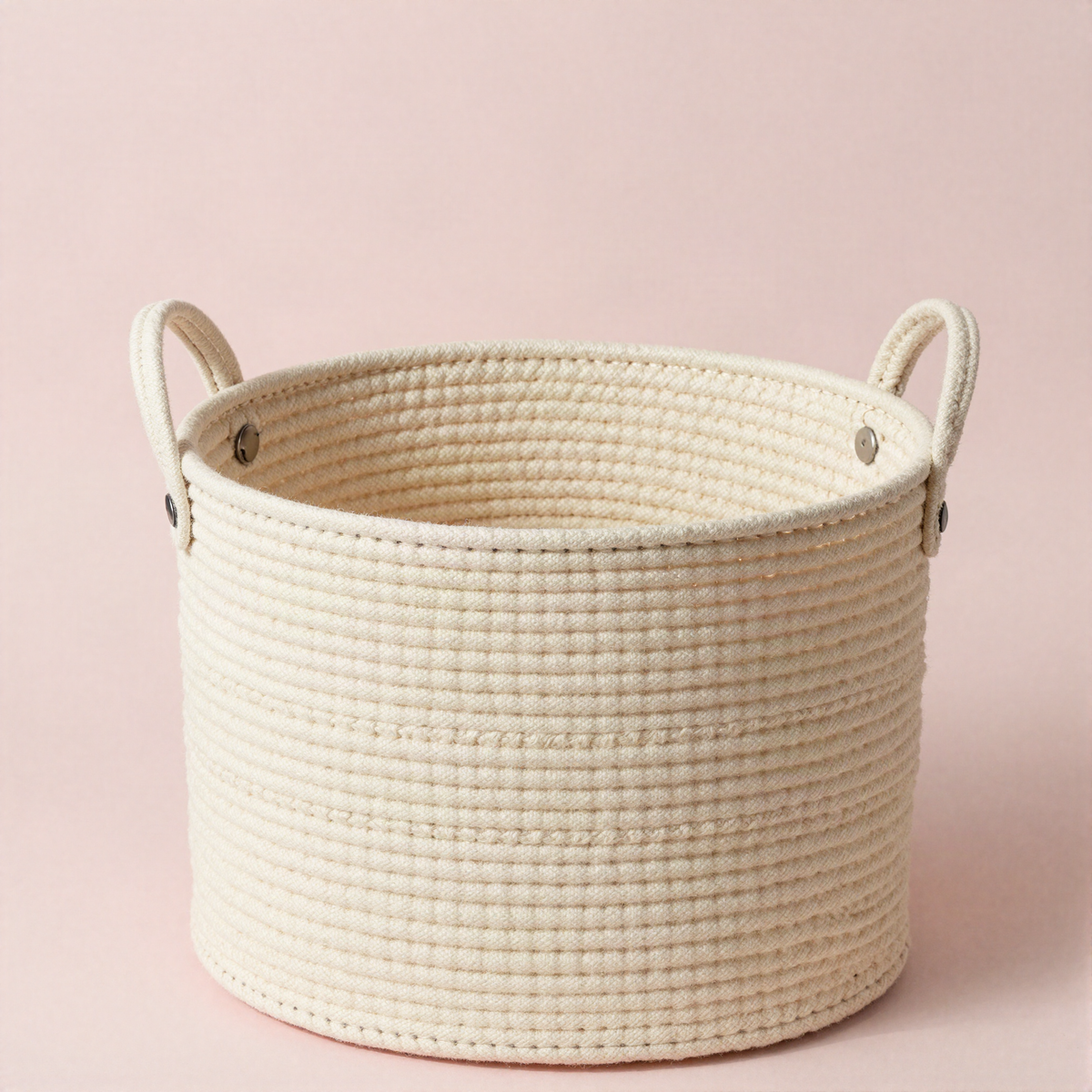 Woven Cotton Rope Storage Basket